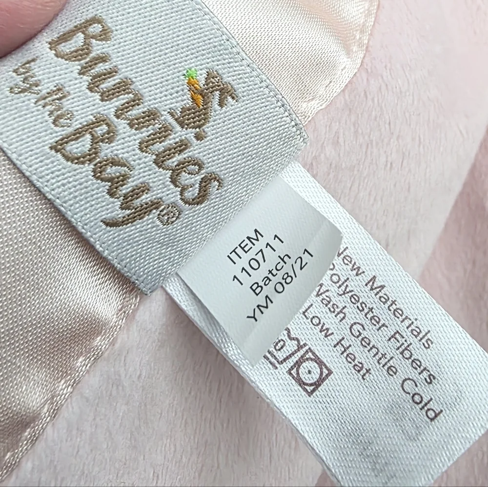 Bunnies By The Bay Baby Pink Blossom Bunny Buddy Blanket 